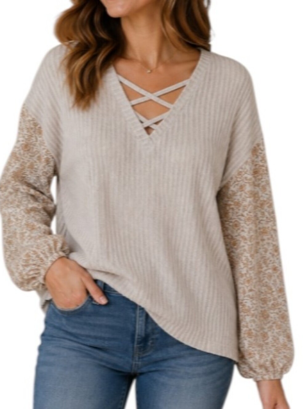 Daytrip Criss Cross Boho Top